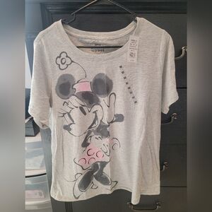 Disney Minnie Mouse Heather Gray T-Shirt - Size 0X - NWT